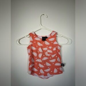 Canadian Made Wooly Doodle Tank Top Watermelon Print 2T